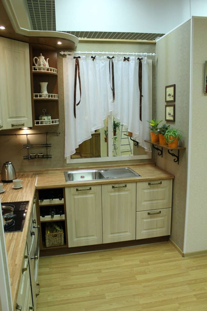 Белый кухонный гарнитур-Кухня МДФ в ПВХ «Модель 128»-фото5