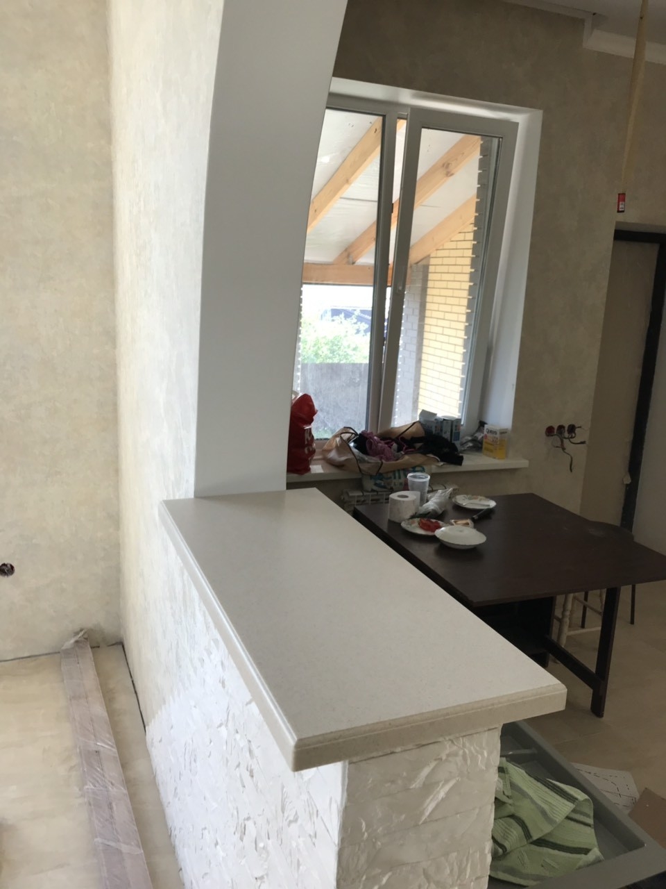Белый кухонный гарнитур-Кухня МДФ в ПВХ «Модель 535»-фото6