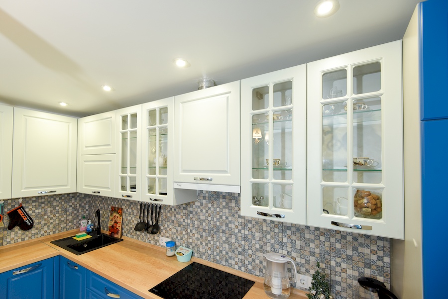 Белый кухонный гарнитур-Кухня неоклассика «Модель 734»-фото3
