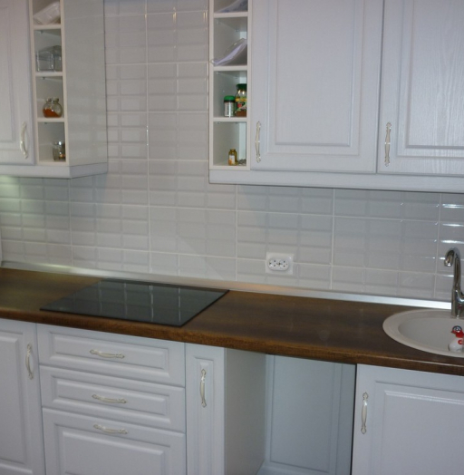 Белый кухонный гарнитур-Кухня МДФ в ПВХ «Модель 235»-фото4