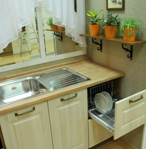 Белый кухонный гарнитур-Кухня МДФ в ПВХ «Модель 128»-фото11